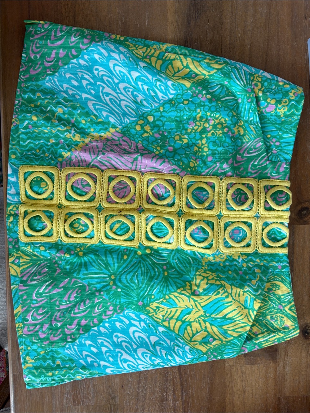 Lilly Pulitzer Teal, Green & Pink Printed Skirt